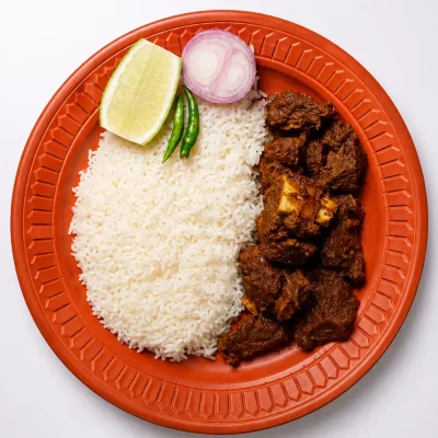 বীফ ভুনা, ভাত, ডাল – Beef Bhuna Rice Dal | RannaBati Kitchen BD