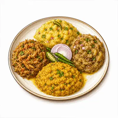 RannaBati Bengali bhorta items